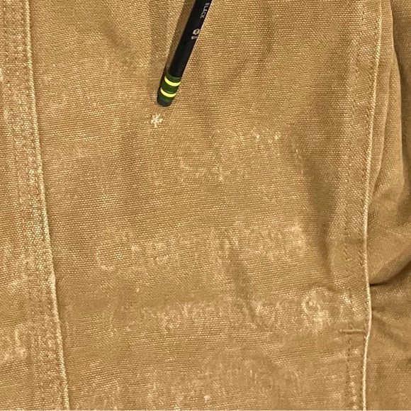 Vintage Carhartt Women M Detroit Jacket Sherpa Lined Wj097 Cml Brown Tan Y2k - Picture 11 of 14